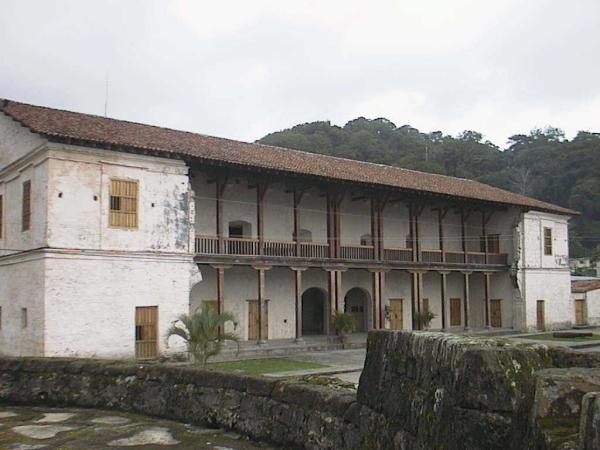 Restored Aduana Real at Portobelo view from the sea side 